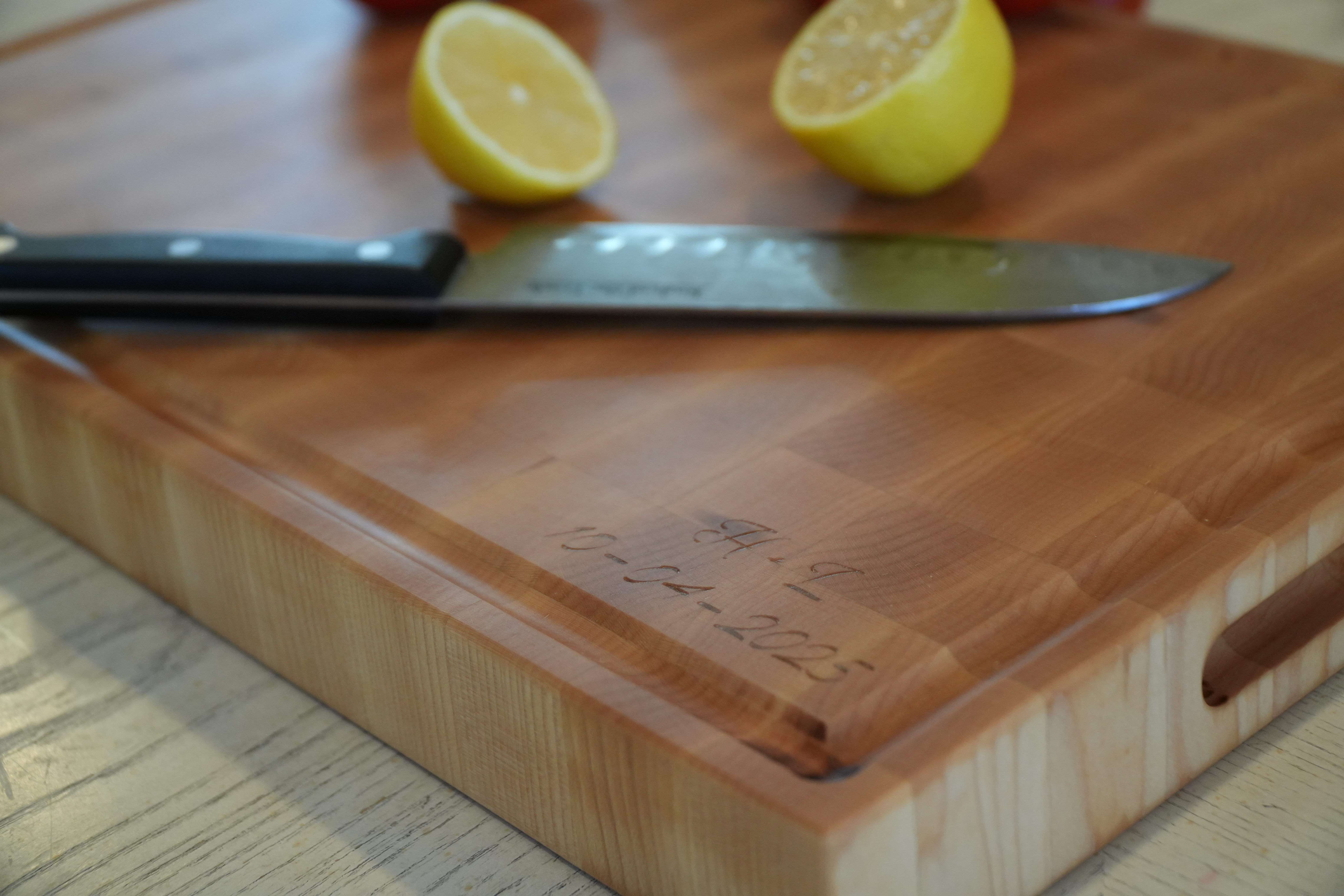 Maple Cutting Board, End Grain