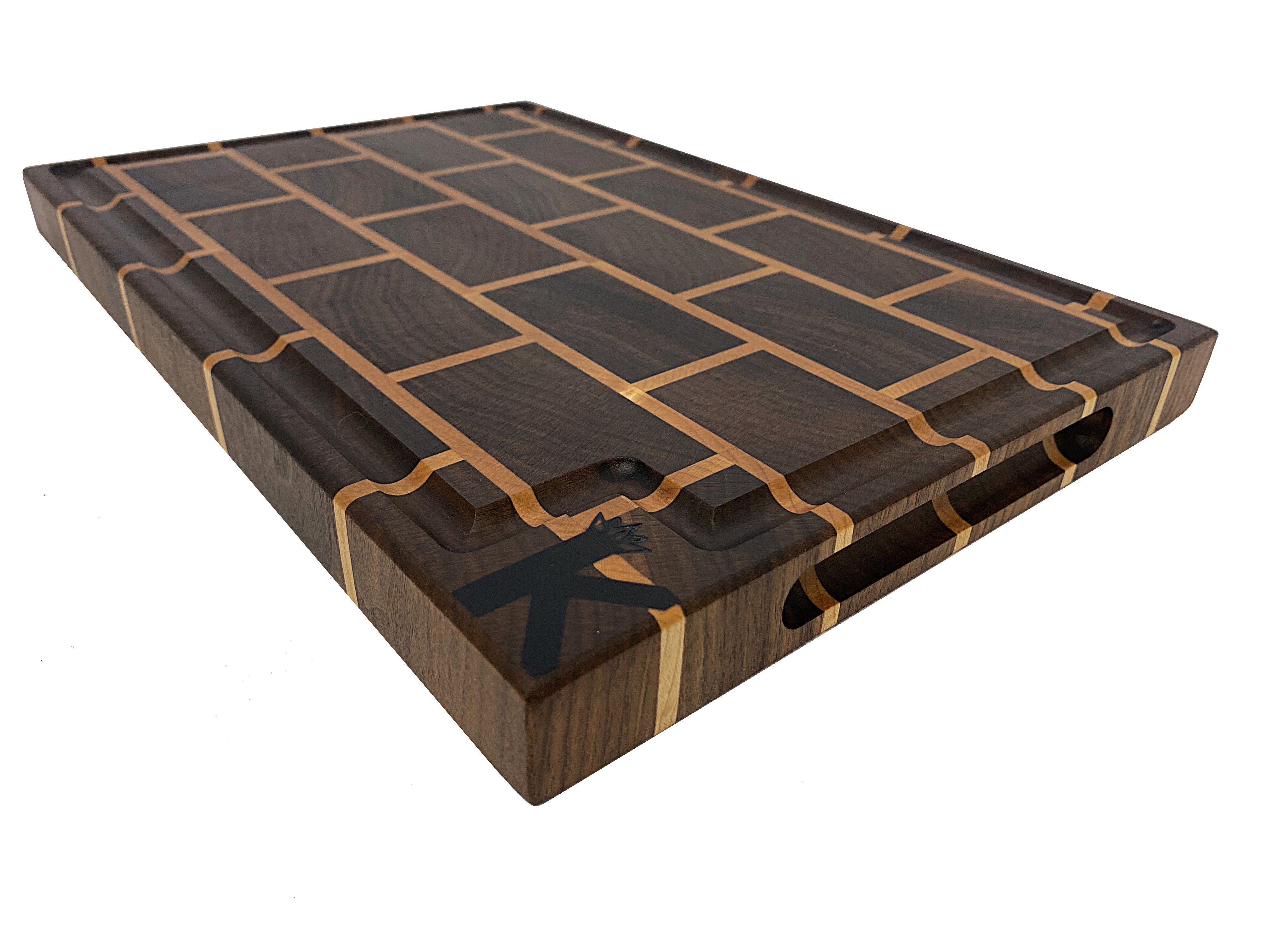 Walnut & Maple Brick Style End Grain Cutting Board