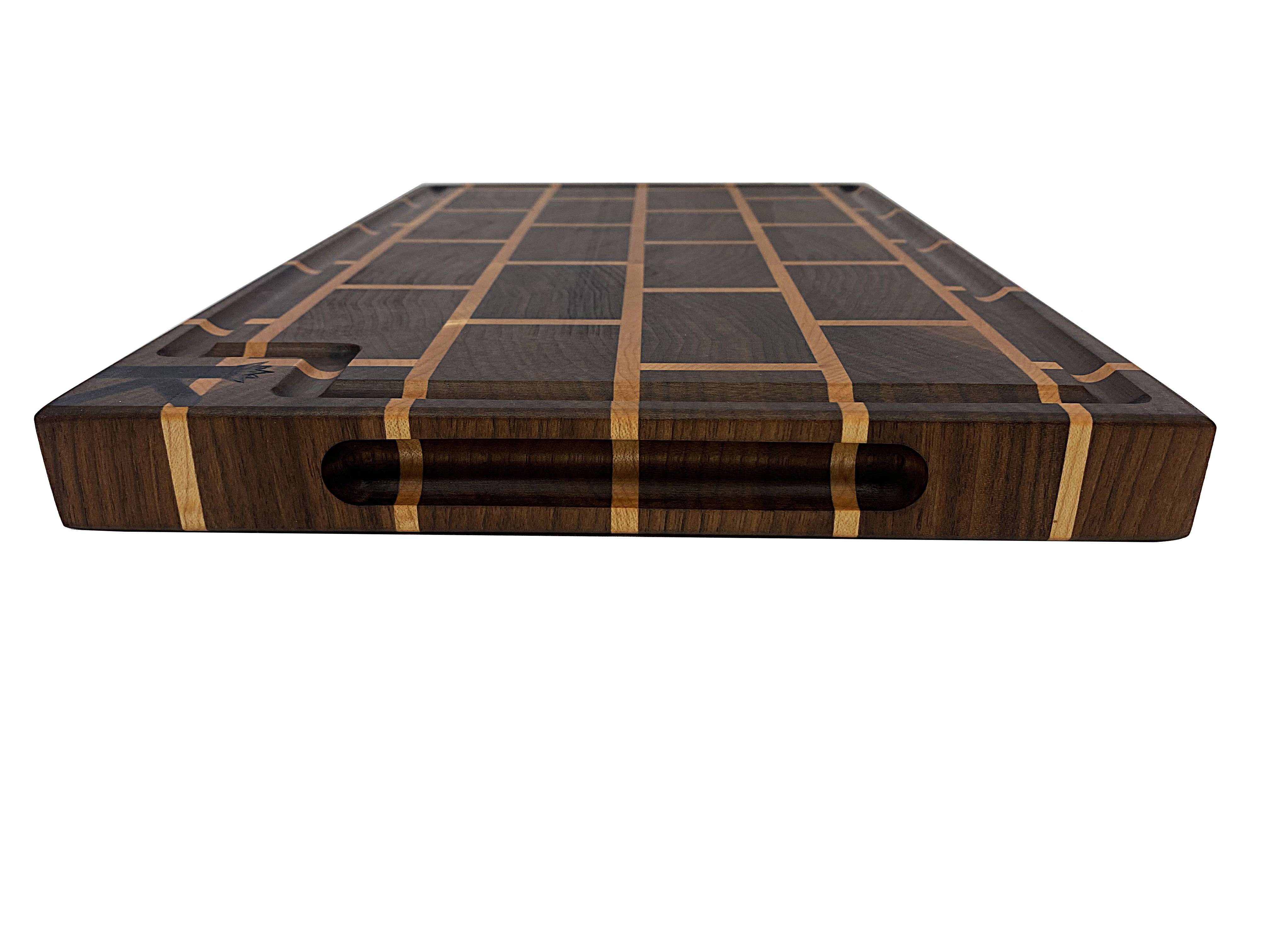 Walnut & Maple Brick Style End Grain Cutting Board